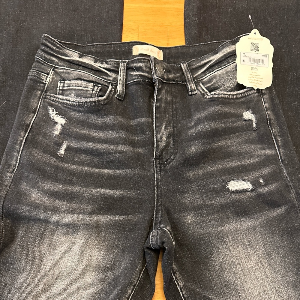 Altar’d State Black Distressed Flare Jeans. Size 27